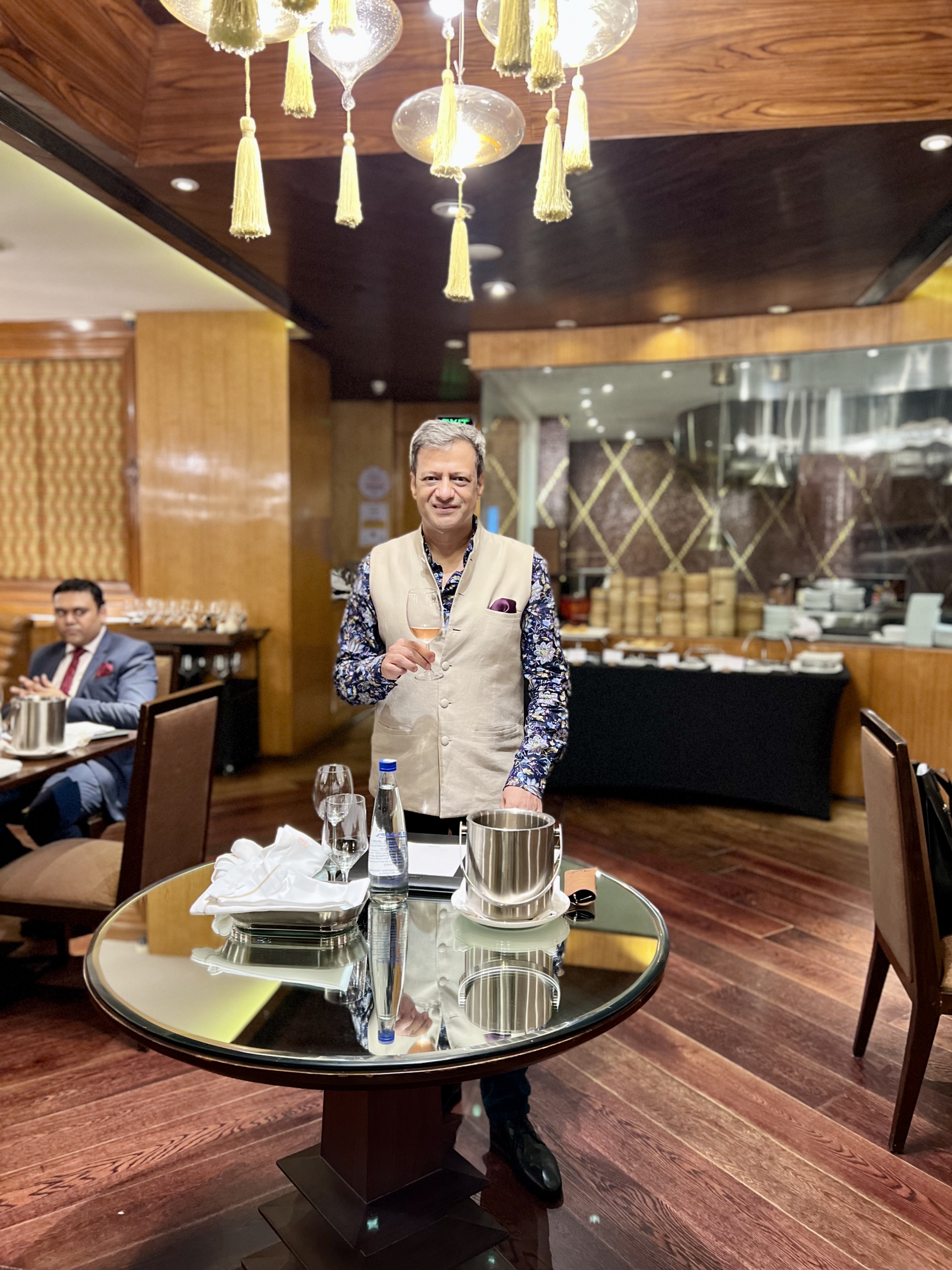 Ravi Joshi conducting blind Sake tasting