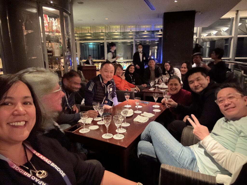 Happy guests at the EO-APAC Sake tasting