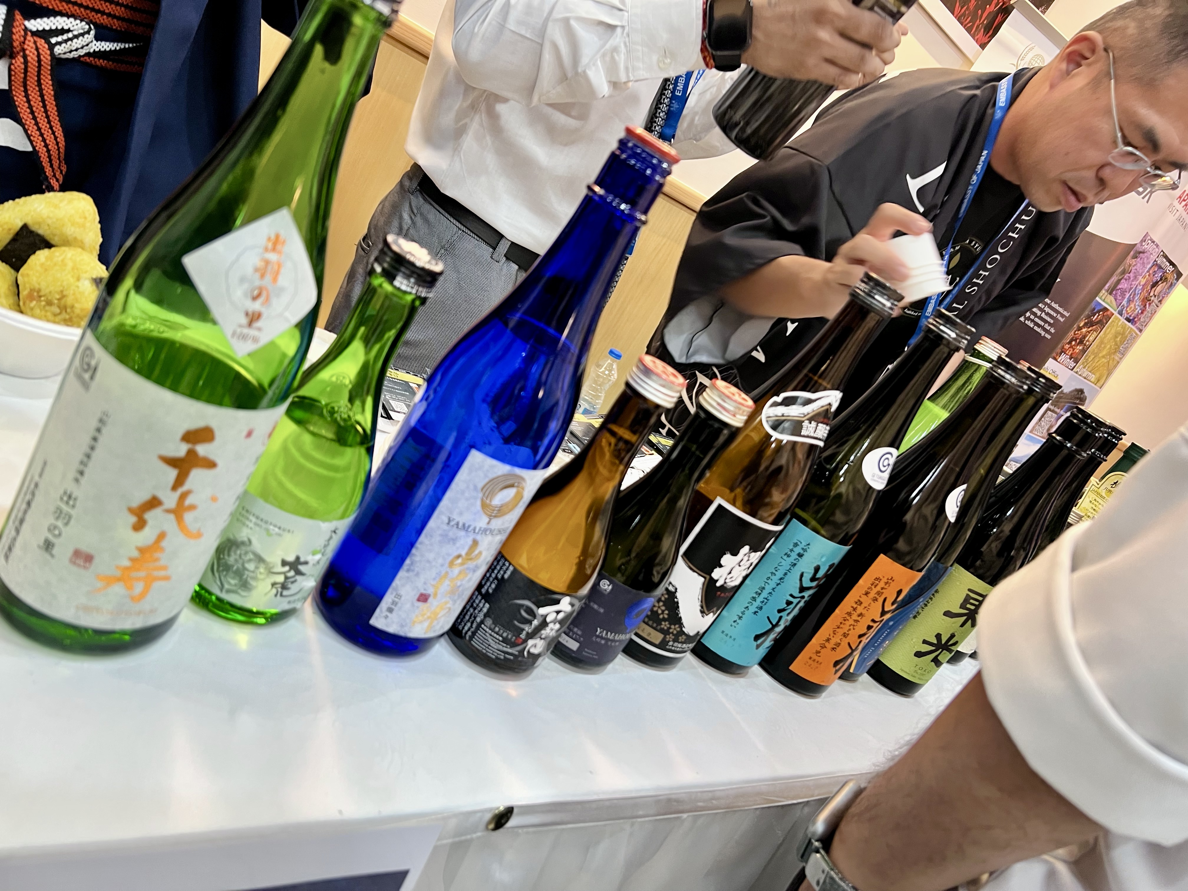 Bottles lineup at Japan Food Festival