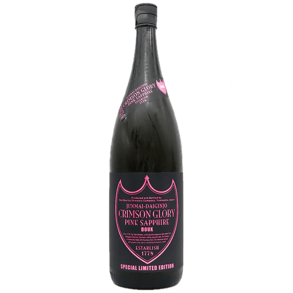 crimson glory pink sapphire sparkling sake.