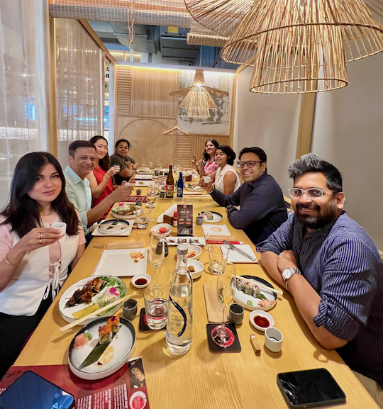 Kaiseki table at Kofuku Gurugram