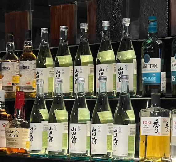 Hakushika Yamadanishiki Honjozo sake bottles