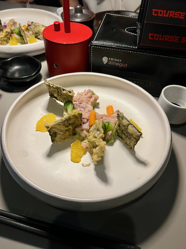 Crispy Nori Bites with Hamachi
