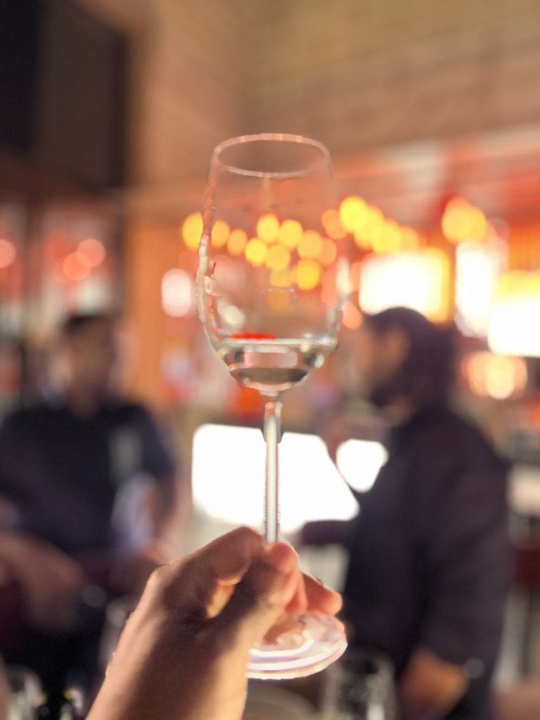 Raising a glass at Izakaya at MEGU