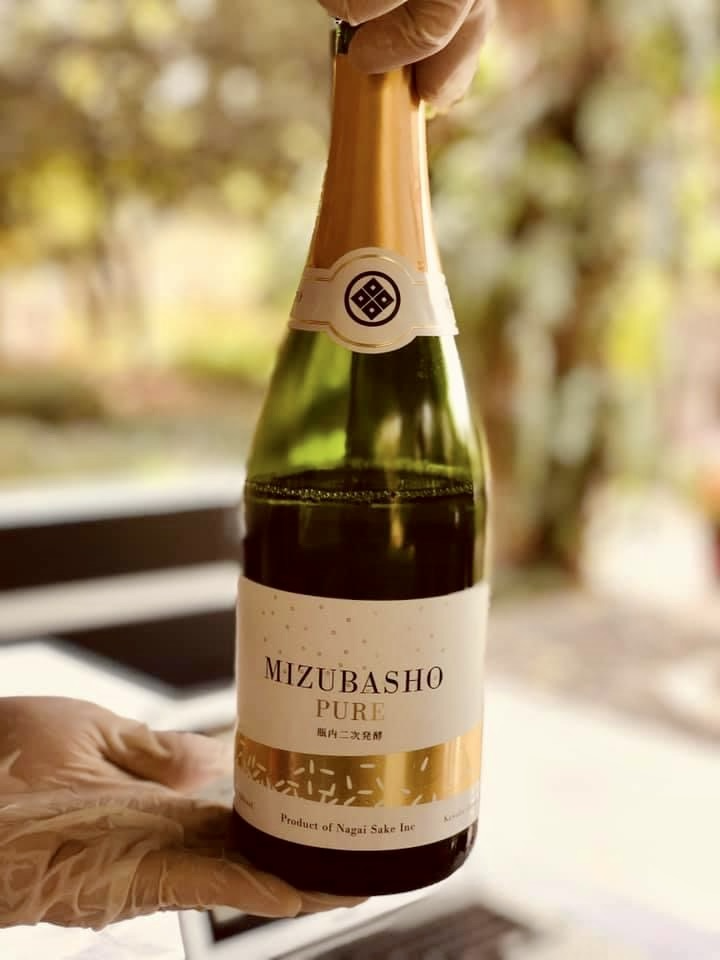 Mizubasho Pure Awa Sake from Nagai Sake Inc