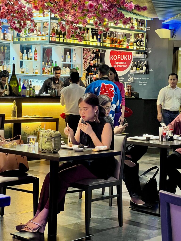 A guest at a Sake Club India event