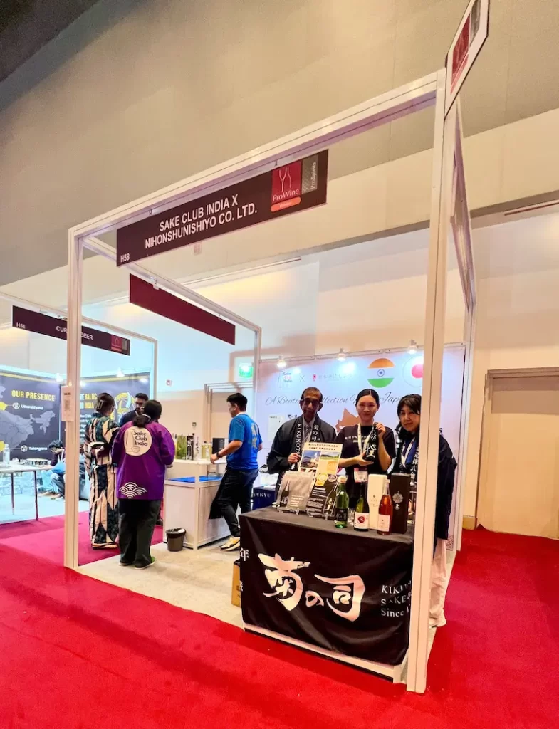 Sake Club India booth at ProWine Mumbai 2025