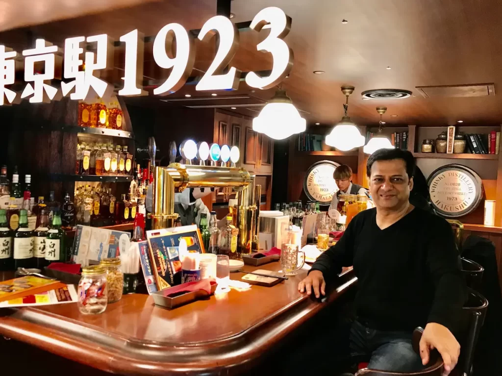 Ravi Joshi at a Tokyo bar